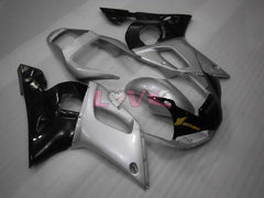Factory Style - Black Silver Fairings and Bodywork For 1998-2002 YZF-R6 #LF6830