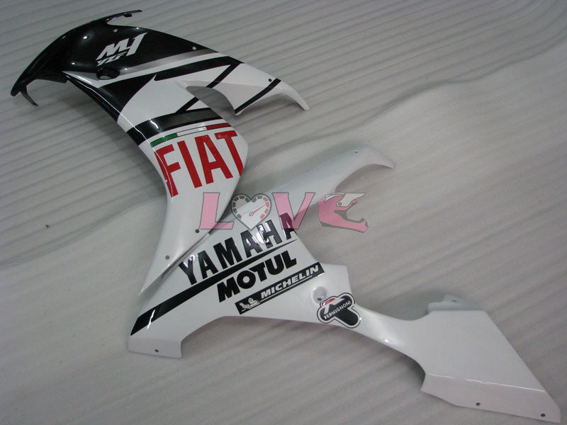 FIAT - White Black Fairings and Bodywork For 2004-2006 YZF-R1 #LF3712