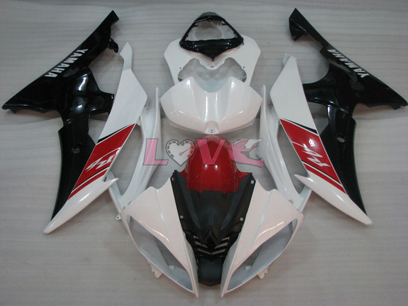 Factory Style - Red White Black Fairings and Bodywork For 2008-2016 YZF-R6 #LF3384