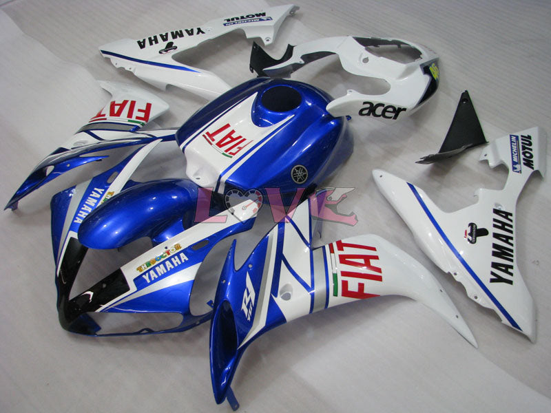 FIAT MOTUL - Blue White Fairings and Bodywork For 2004-2006 YZF-R1 #LF7008