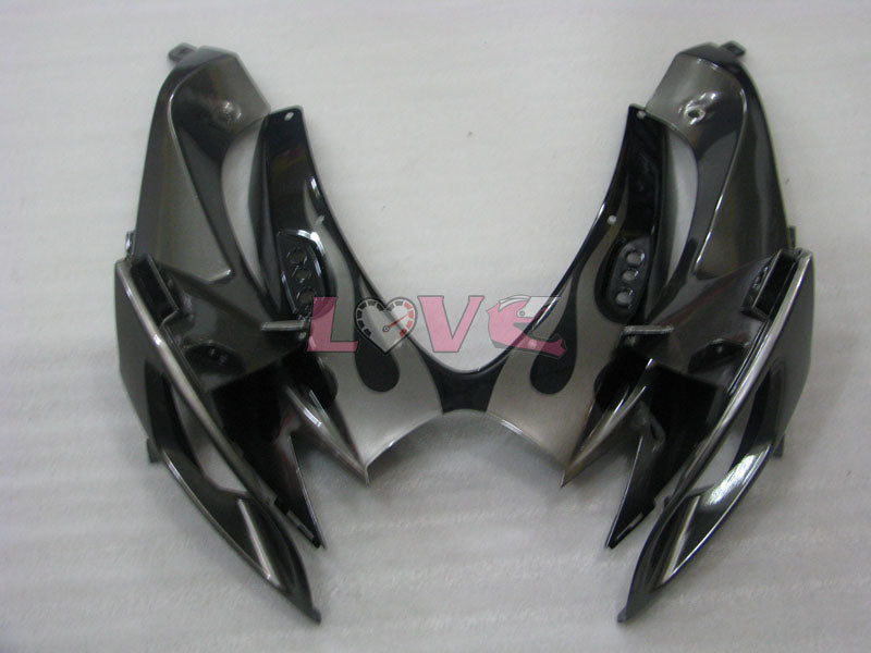 Flame - Black Silver Fairings and Bodywork For 2006-2007 GSX-R750 #LF6541