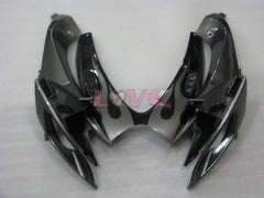 Flame - Black Silver Fairings and Bodywork For 2006-2007 GSX-R750 #LF6541