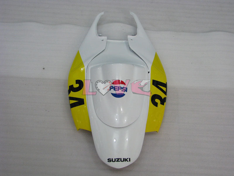 MICHELIN MOTUL PEPSI - Yellow White Fairings and Bodywork For 2006-2007 GSX-R600 #LF6261