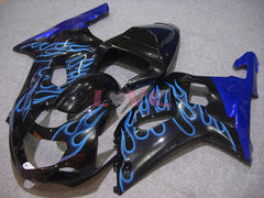 Flame - Blue Black Fairings and Bodywork For 2000-2003 GSX-R750 #LF6787