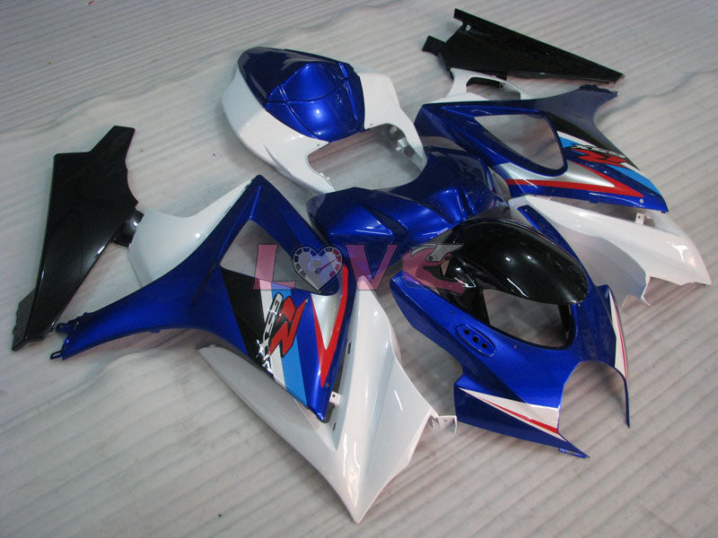 Factory Style - Blue White Fairings and Bodywork For 2007-2008 GSX-R1000 #LF3815