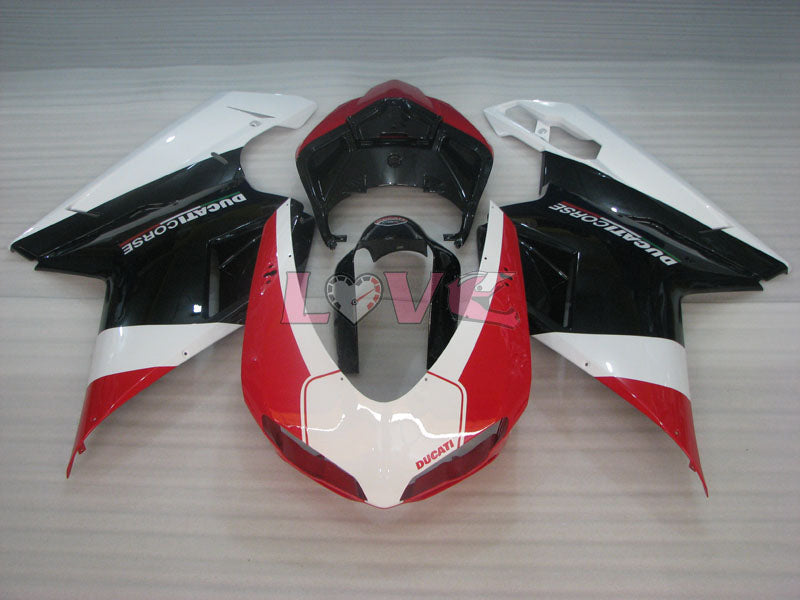 Factory Style - Red White Black Fairings and Bodywork For 2007-2009 1098 #LF3134
