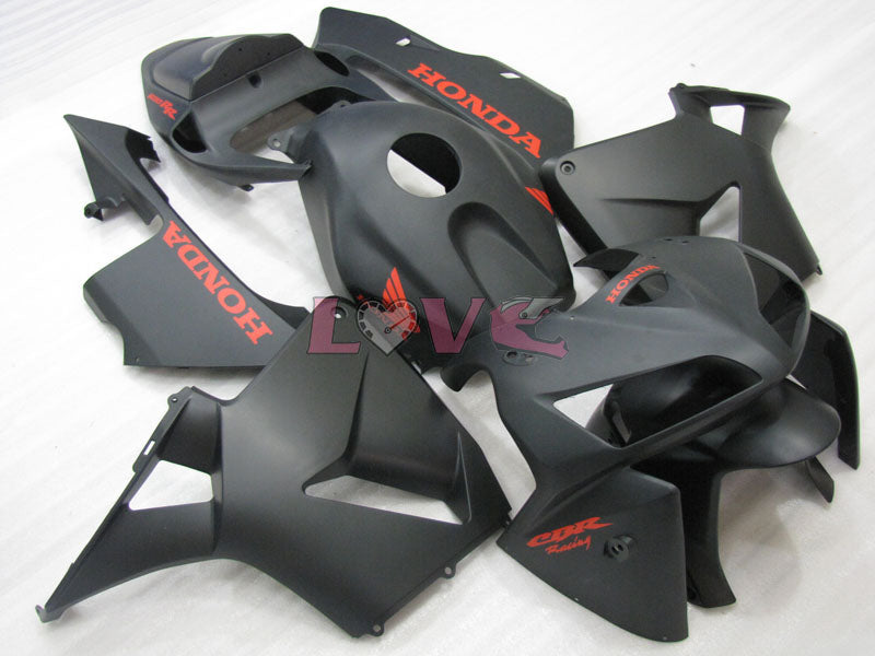 Factory Style - Black Matte Fairings and Bodywork For 2005-2006 CBR600RR #LF4434