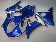 Factory Style - Blue White Fairings and Bodywork For 2003-2004 YZF-R6 #LF3553