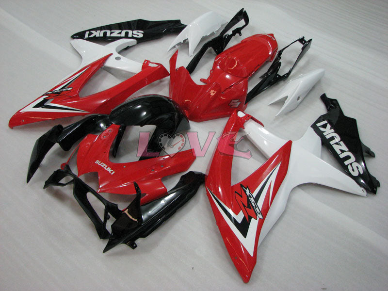 Factory Style - Red White Fairings and Bodywork For 2008-2010 GSX-R600 #LF3976