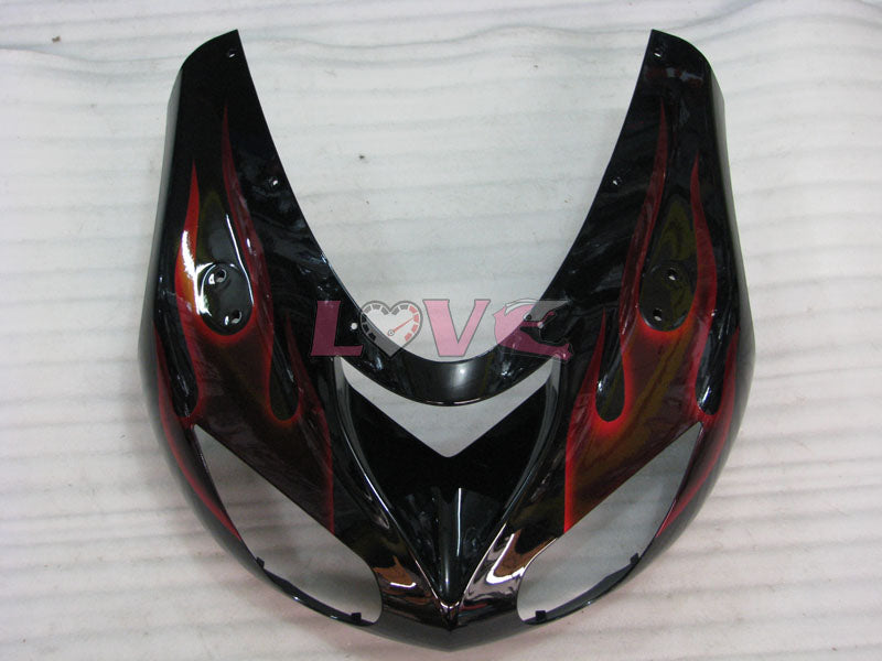 Flame - Red Black Fairings and Bodywork For 2006-2007 NINJA ZX-10R #LF6245