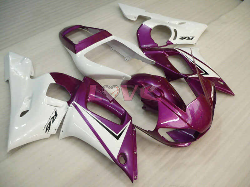 Factory Style - Purple White Fairings and Bodywork For 1998-2002 YZF-R6 #LF6832