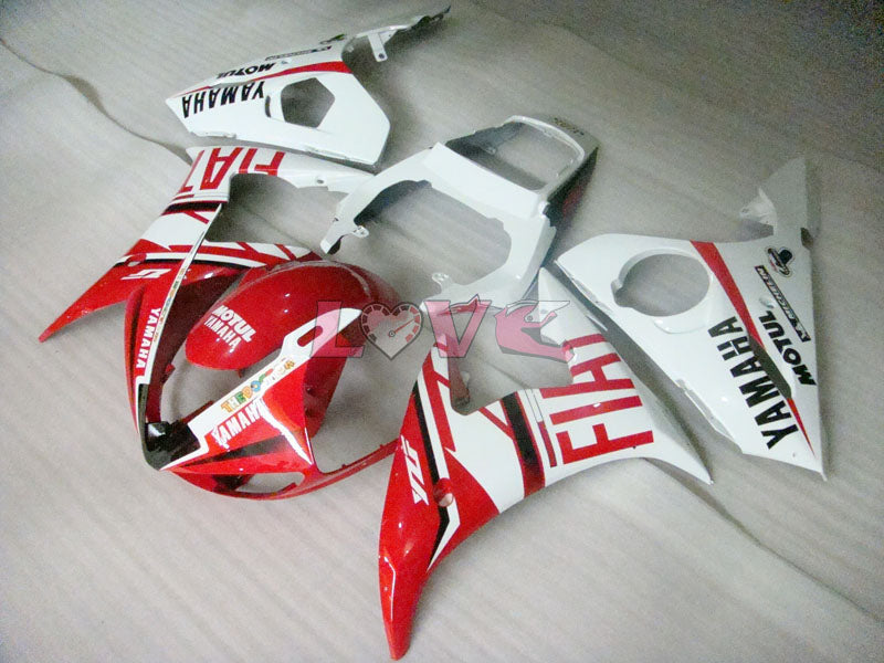FIAT MOTUL - Red White Fairings and Bodywork For 2005 YZF-R6 #LF3491