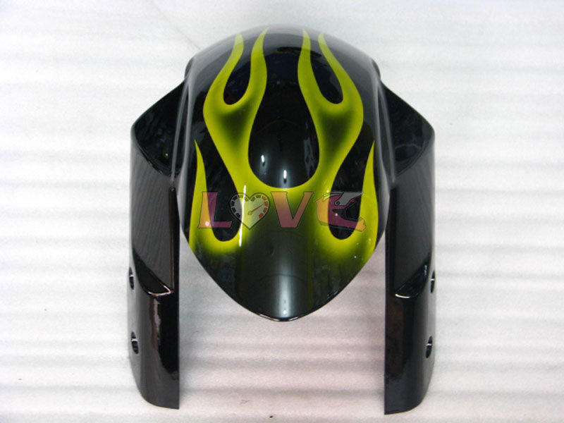 Flame - Yellow Black Fairings and Bodywork For 2006-2007 GSX-R600 #LF6352