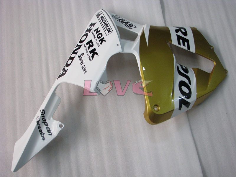 Repsol - White Gold Fairings and Bodywork For 2003-2004 CBR600RR #LF5332