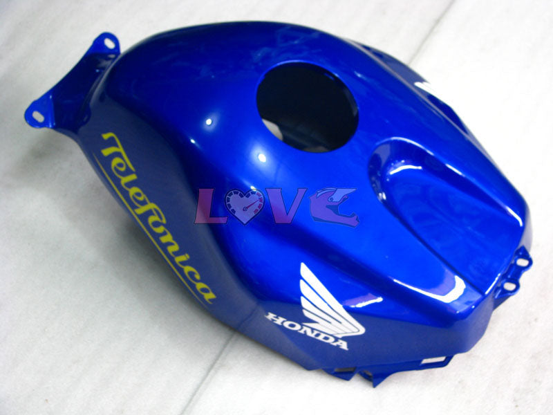 Movistar - Yellow Blue Fairings and Bodywork For 2003-2004 CBR600RR #LF5384
