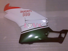 Factory Style - ArmyGreen Red White Fairings and Bodywork For 2003-2004 999 #LF3222
