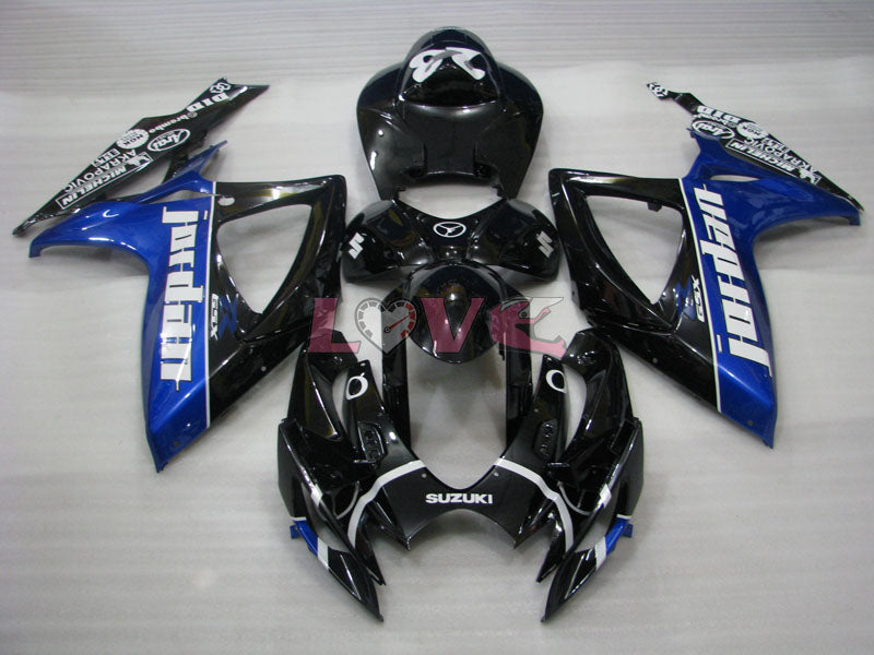 Jordan - Blue Black Fairings and Bodywork For 2006-2007 GSX-R750 #LF6535