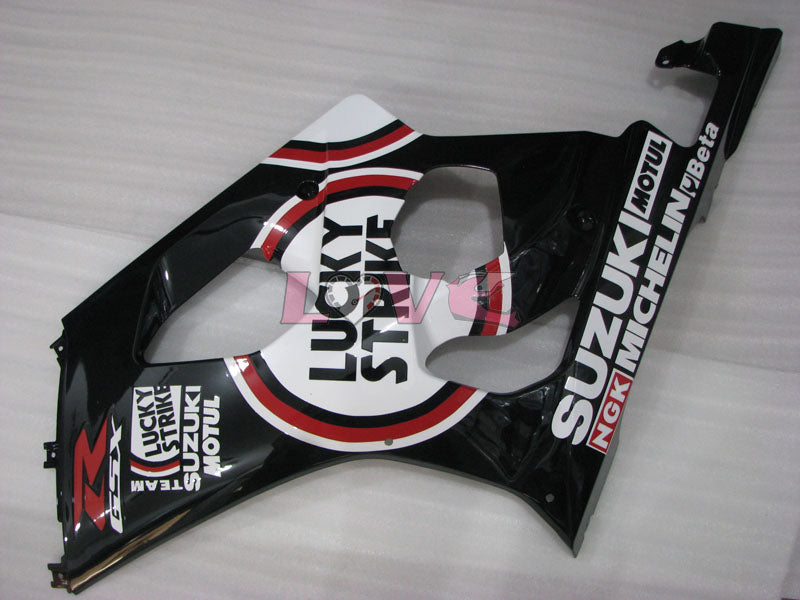 Lucky Strike - Red White Black Fairings and Bodywork For 2003-2004 GSX-R1000 #LF3858