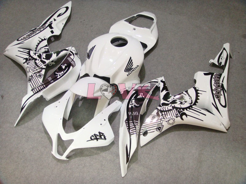 SevenStars - White Silver Fairings and Bodywork For 2007-2008 CBR600RR #LF7388