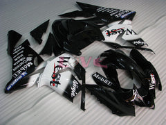 West - White Black Fairings and Bodywork For 2004-2005 NINJA ZX-10R #LF6307