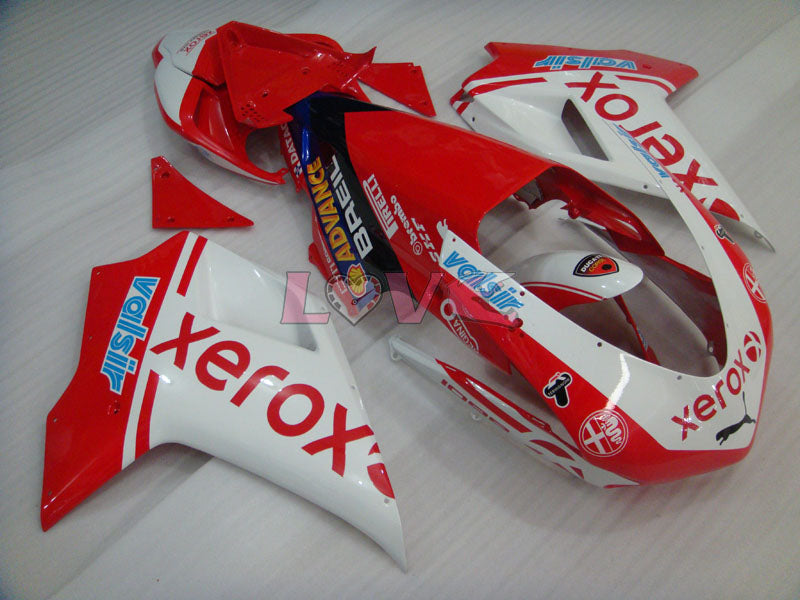 Xerox - Red White Fairings and Bodywork For 2007-2009 1098 #LF5622