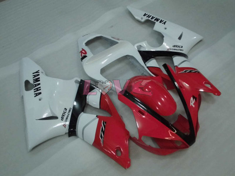 Factory Style - Red White Fairings and Bodywork For 2000-2001 YZF-R1 #LF3627
