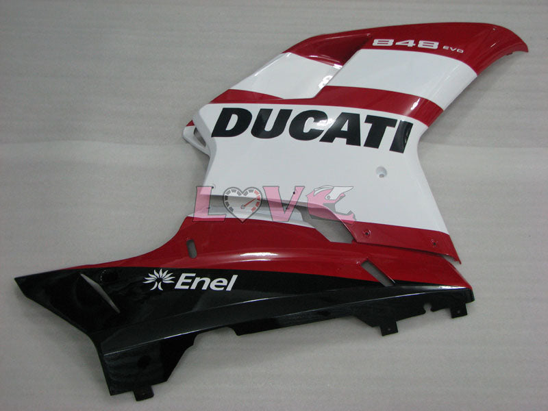 Factory Style - Red White Black Fairings and Bodywork For 2008-2013 848 #LF3155