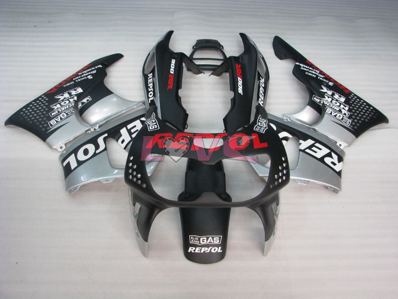 Repsol - Black Silver Fairings and Bodywork For 1994-1995 CBR900RR #LF3016