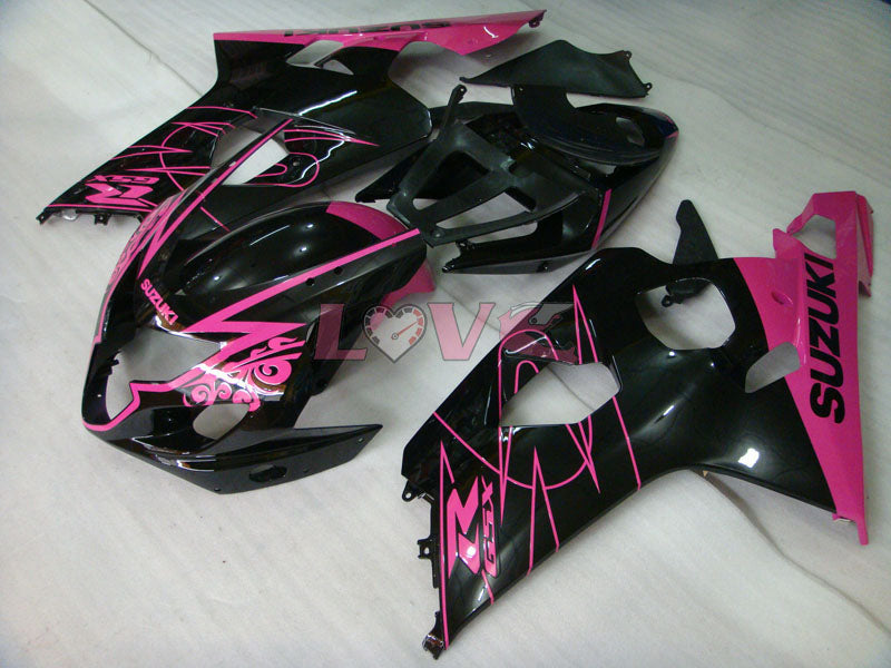 Factory Style - Black Pink Fairings and Bodywork For 2004-2005 GSX-R600 #LF6468