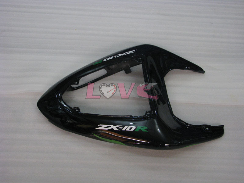 Flame - Green Black Fairings and Bodywork For 2006-2007 NINJA ZX-10R #LF6247