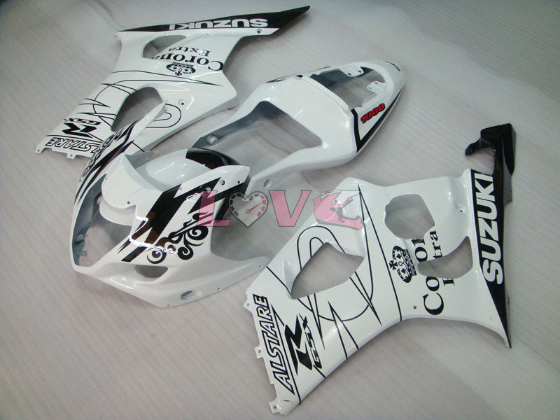Corona - White Black Fairings and Bodywork For 2003-2004 GSX-R1000 #LF6133