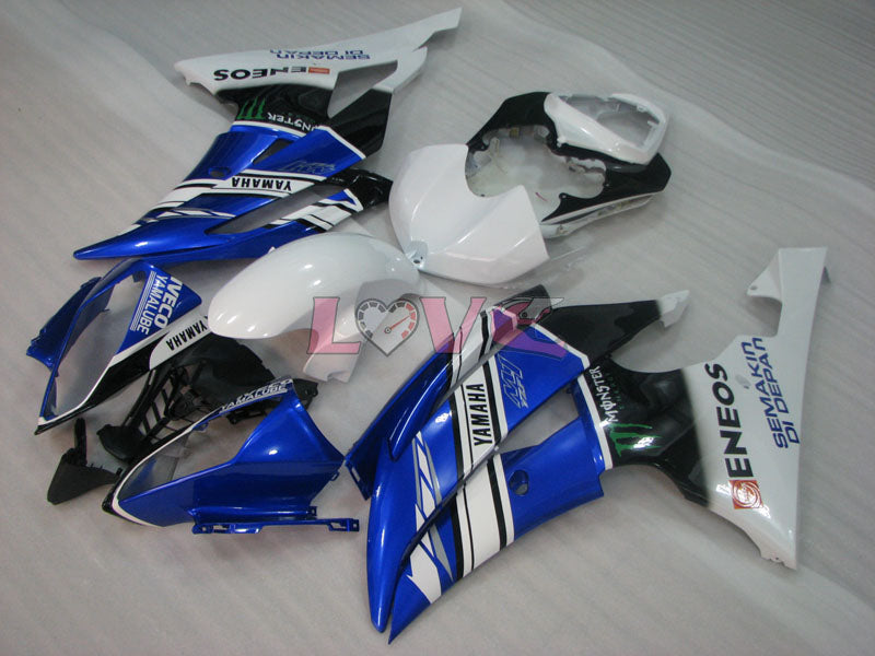 Monster - Blue White Black Fairings and Bodywork For 2008-2016 YZF-R6 #LF3403