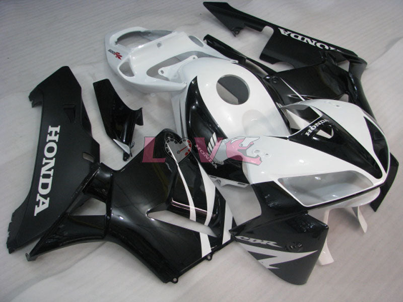 Factory Style - White Black Fairings and Bodywork For 2005-2006 CBR600RR #LF7504