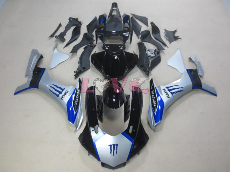 Others - Blue Silver Grey Fairings and Bodywork For 2015-2019 YZF-R1 #LF7801