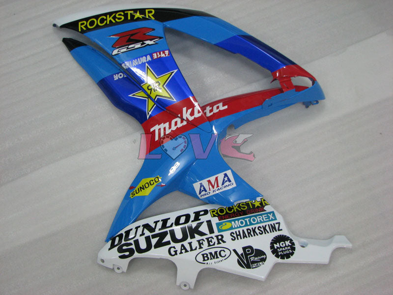 Rockstar - Blue Black Fairings and Bodywork For 2008-2010 GSX-R750 #LF3909