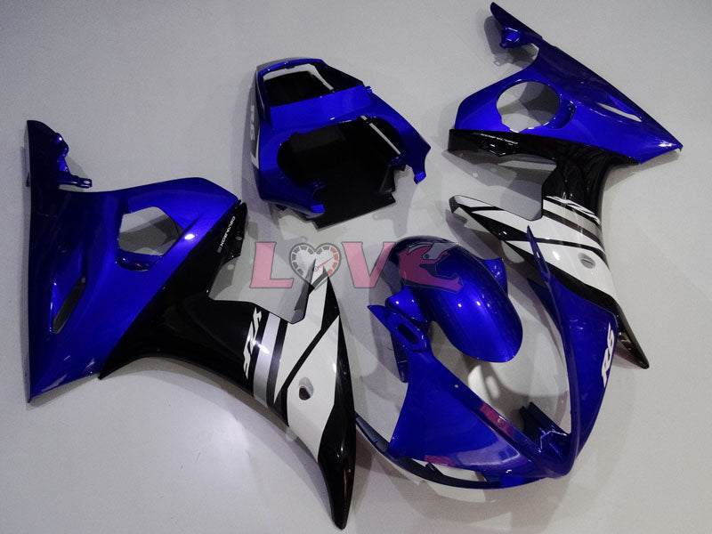 Factory Style - Blue White Black Fairings and Bodywork For 2003-2004 YZF-R6 #LF3538