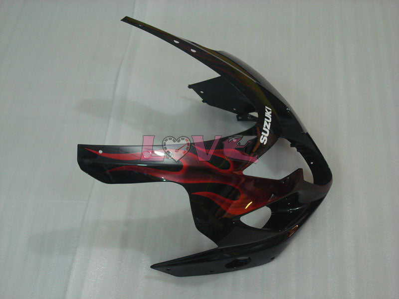Flame - Red Black Fairings and Bodywork For 2004-2005 GSX-R750 #LF6585
