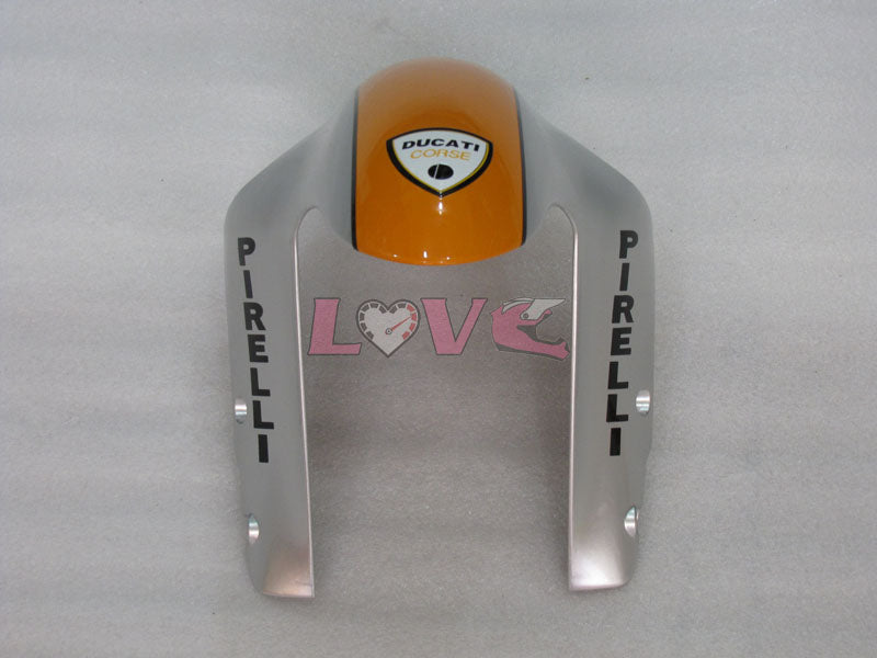 Gulf - Orange Silver Fairings and Bodywork For 2007-2009 1098 #LF3135