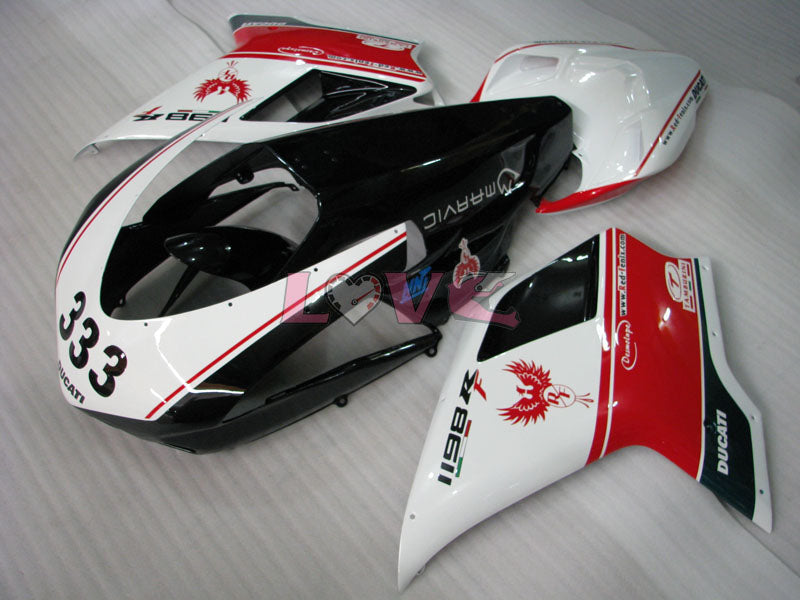 Factory Style Customize - Red White Black Fairings and Bodywork For 2009-2011 1198 #LF3108