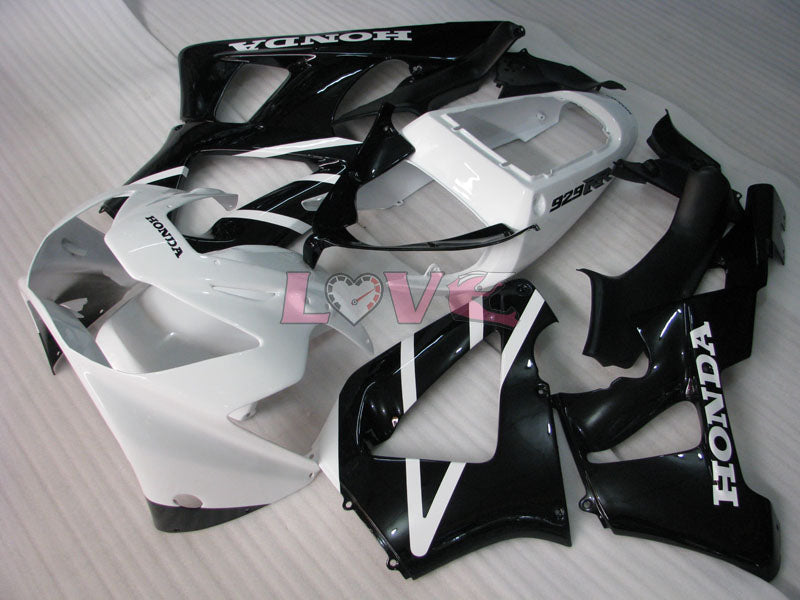 Factory Style - White Black Fairings and Bodywork For 2000-2001 CBR929RR #LF4482
