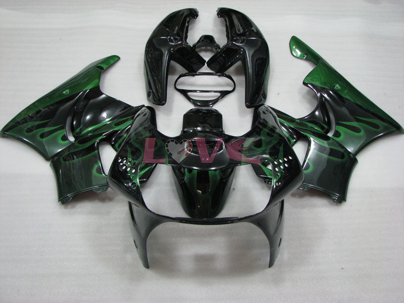 Flame - Green Black Fairings and Bodywork For 1998-1999 CBR919RR #LF7977