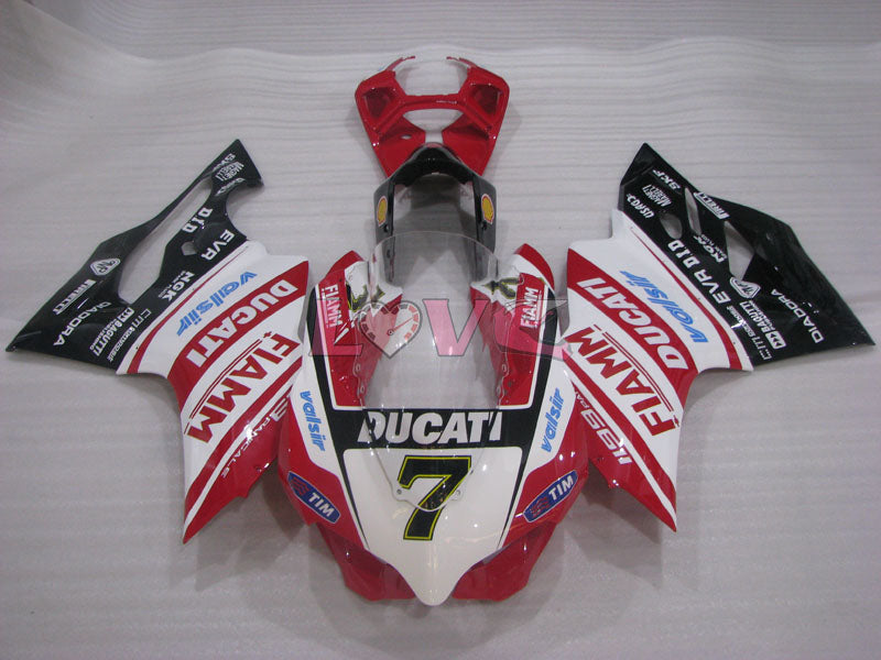 FIAMM - Red White Fairings and Bodywork For 2011-2014 1199 #LF4666