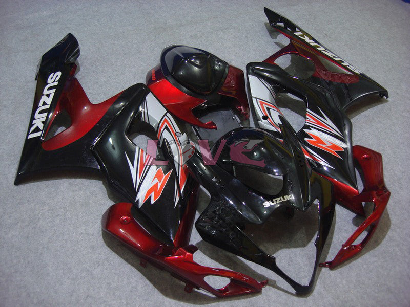 Factory Style - Red Black Fairings and Bodywork For 2005-2006 GSX-R1000 #LF5832