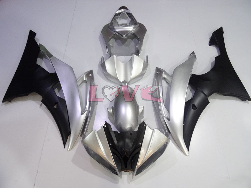 Factory Style - Black Silver Fairings and Bodywork For 2008-2016 YZF-R6 #LF3394