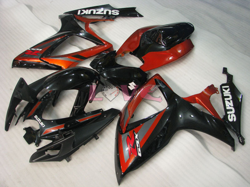 Factory Style - Red Black Fairings and Bodywork For 2006-2007 GSX-R750 #LF6488