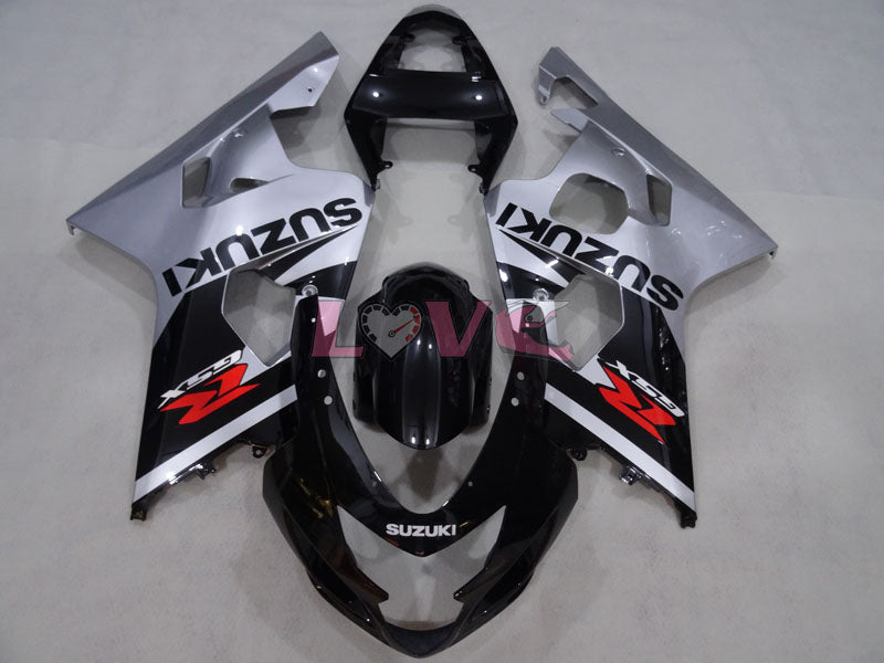 Factory Style - Black Silver Fairings and Bodywork For 2004-2005 GSX-R600 #LF4130