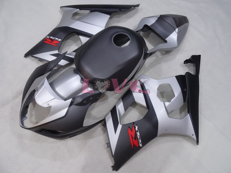 Factory Style - Black Grey Matte Fairings and Bodywork For 2003-2004 GSX-R1000 #LF3863