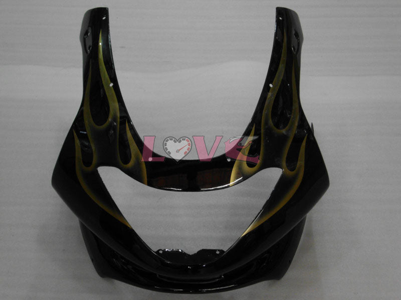 Flame - Yellow Black Fairings and Bodywork For 1997-2007 YZF600R #LF7932