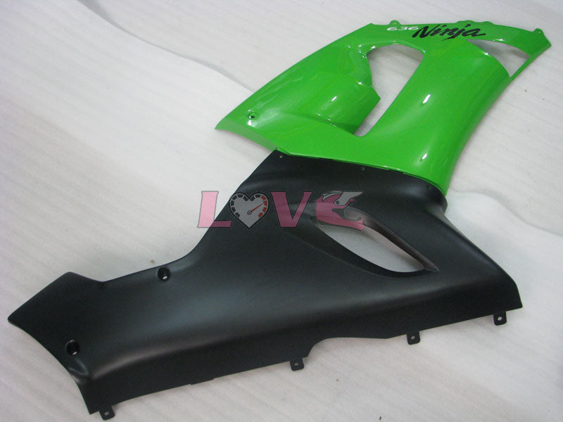 Factory Style - Green Black Fairings and Bodywork For 2005-2006 NINJA ZX-6R #LF6003