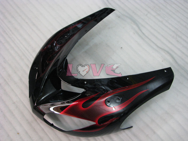 Flame - Red Black Fairings and Bodywork For 2006-2007 NINJA ZX-10R #LF6245